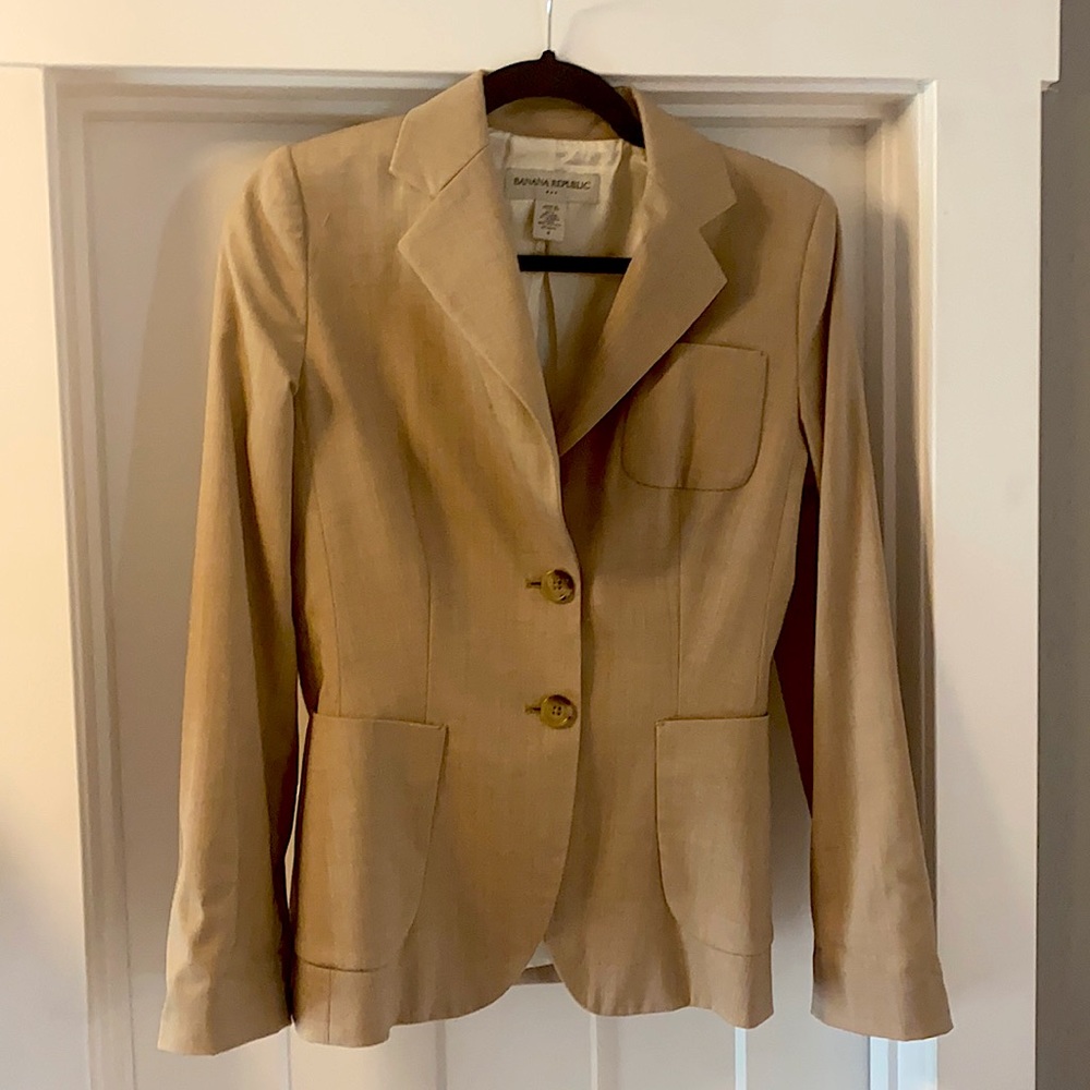 Banana Republic khaki suit!